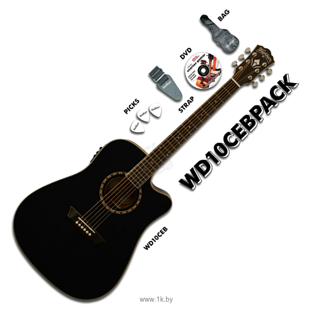 Фотографии Washburn WD10CEBPACK