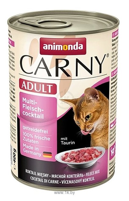 Фотографии Animonda Carny Adult для кошек с мультимясным коктейлем (0.4 кг) 1 шт.
