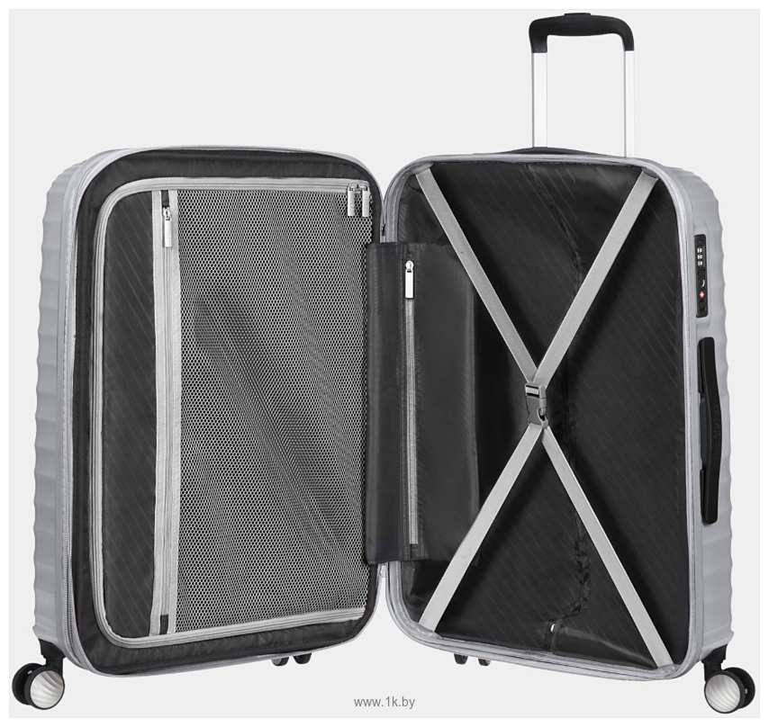 Фотографии American Tourister Jetglam Metallic Silver 77 см