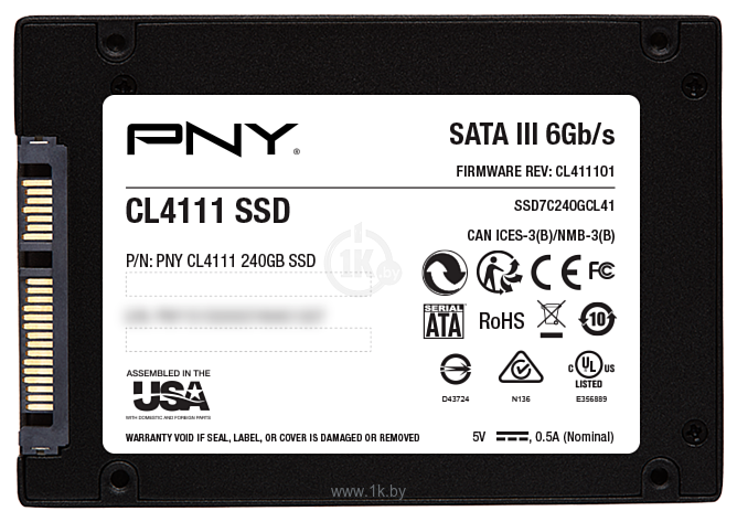 Фотографии PNY CL4111 480GB (SSD7CL4111-480-RB)