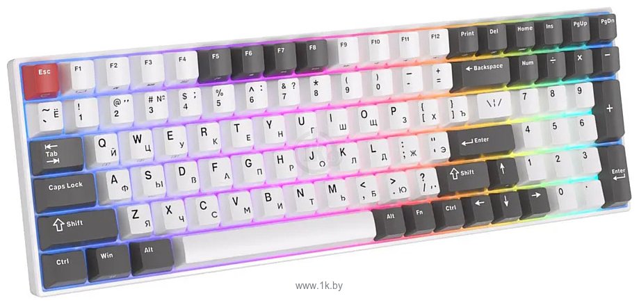 Фотографии Royal Kludge RK100 RGB white/gray, RK Red