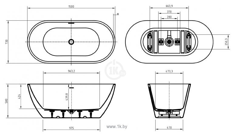 Фотографии BelBagno Due BB701-1500-730-K