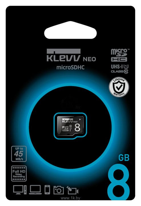 Фотографии KLEVV microSDHC Class 10 UHS-I U1 8GB