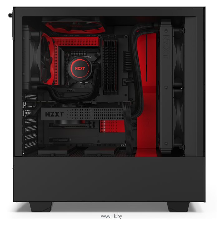 Фотографии NZXT H510 Black/red