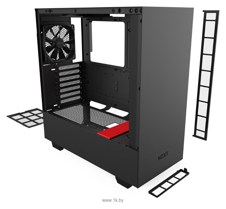 Фотографии NZXT H510 Black/red