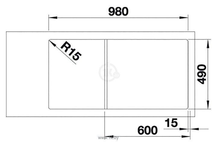 Фотографии Blanco Axia III 6S (доска стекло, чаша слева)