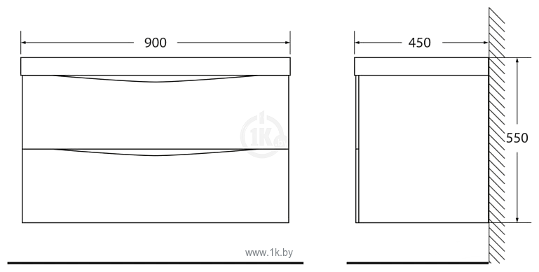 Фотографии BelBagno Marino-900-2C-SO-CL-P (cappuccino lucido)