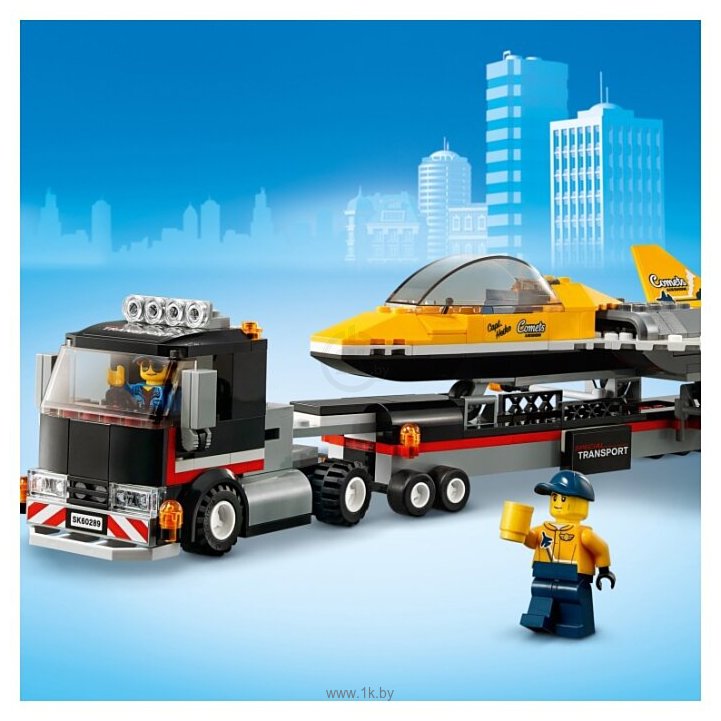 Фотографии LEGO City 60289 Great Vehicles Транспортировка самолёта на авиашоу