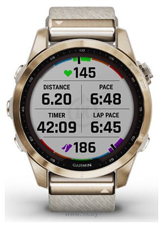 Фотографии Garmin Fenix 7S Sapphire Solar (нейлоновый ремешок)