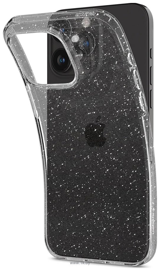 Фотографии Spigen Liquid Crystal Glitter для iPhone 15 Pro ACS06701 (затемненный/прозрачный)