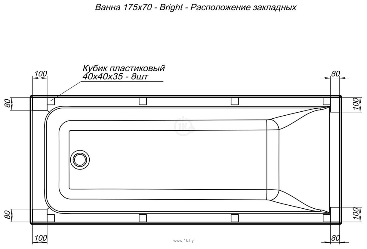 Фотографии Aquanet Bright 175x70