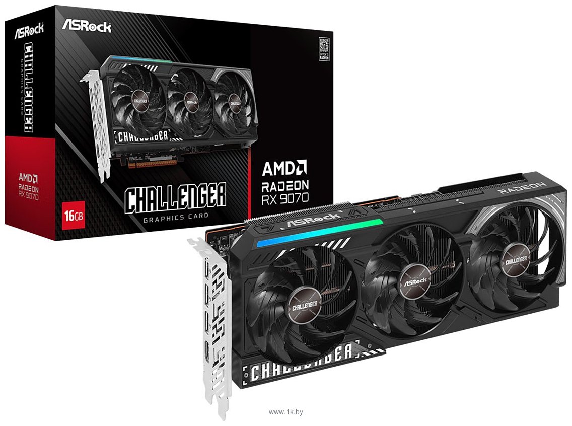 Фотографии ASRock Radeon RX 9070 Challenger 16GB (RX9070 CL 16G)