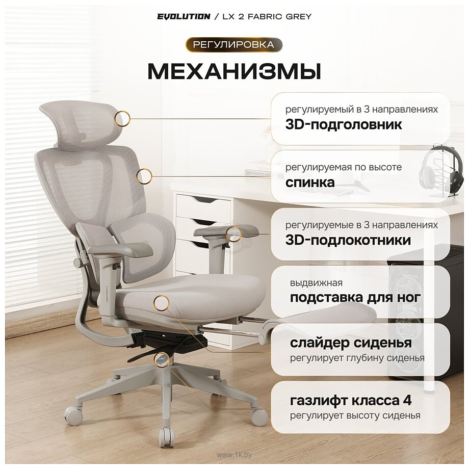 Фотографии Evolution LX 2 Fabric Grey (серый) Фотографии Evolution LX 2 Fabric Grey (серый)