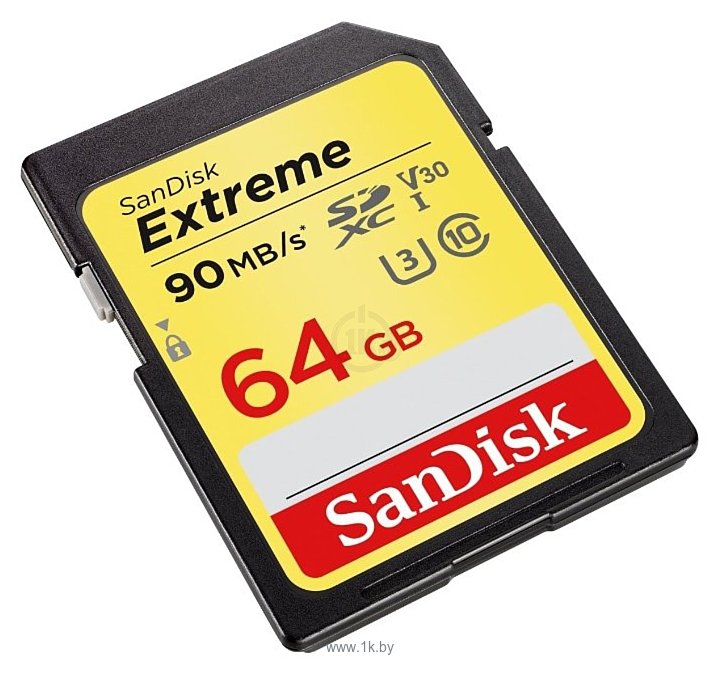 Фотографии SanDisk Extreme SDXC UHS Class 3 V30 90MB/s 64GB