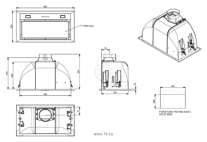 Фотографии FALMEC GRUPPO INCASSO EСO 50 BK/BUILT-IN 50 MAX BK