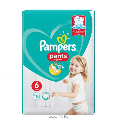 Фотографии Pampers Pants 6 (16+ кг), 14 шт