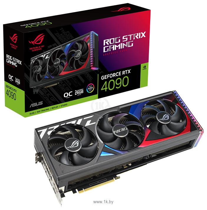 Фотографии ASUS ROG Strix GeForce RTX 4090 OC Edition 24GB GDDR6X (ROG-STRIX-RTX4090-O24G-GAMING)