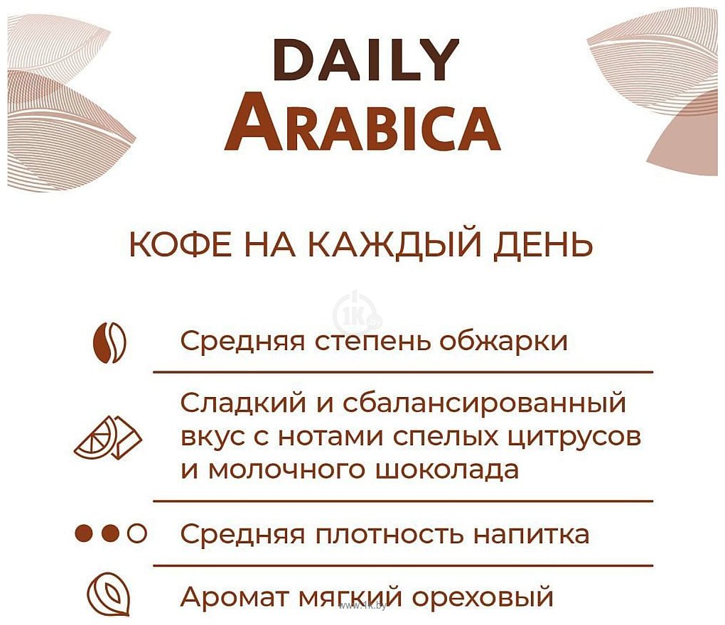 Фотографии Poetti Daily Arabica молотый 250 г