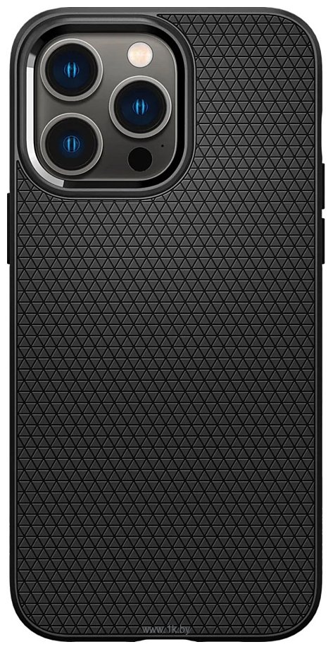 Фотографии Spigen Liquid Air iPhone 14 Pro Max Matte Black ACS04813 (черный матовый)