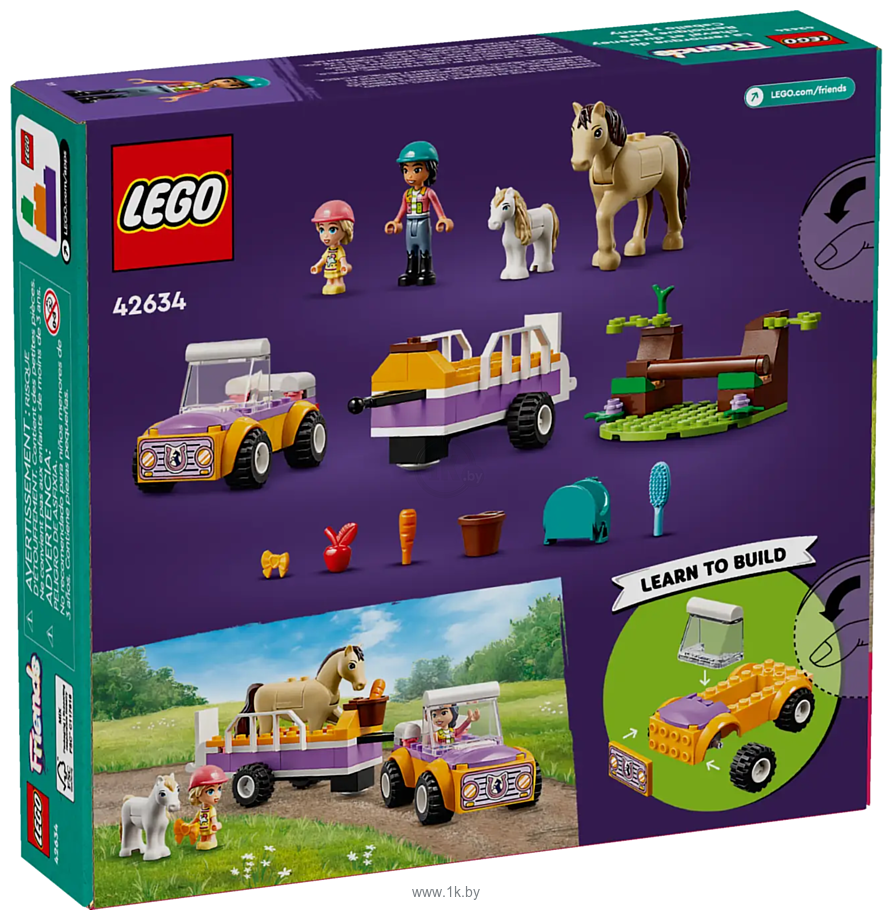 Фотографии LEGO Friends 42634 Трейлер с лошадьми и пони