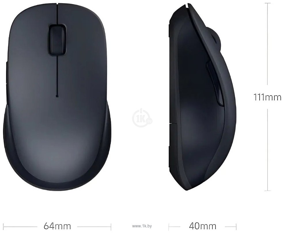 Фотографии Xiaomi Dual-mode Wireless Mouse 2 XMSMSB01YM black, международная версия