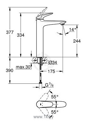 Фотографии Grohe Eurostyle 23719LS3