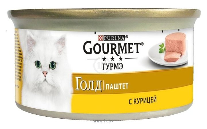 Фотографии Gourmet (0.085 кг) 1 шт. Gold Паштет с курицей