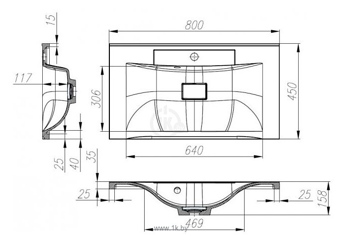 Фотографии BelBagno BB800/450-LV-MR-PR