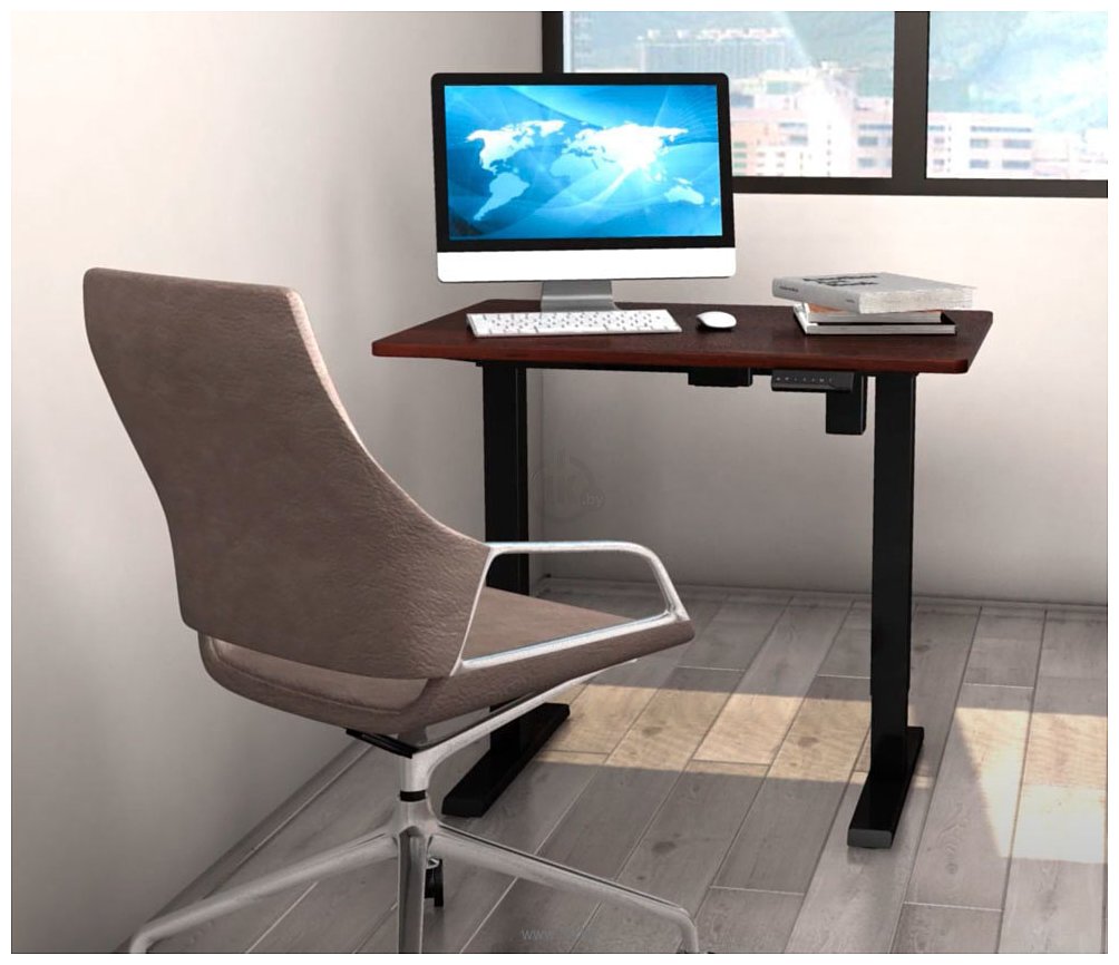 Фотографии ErgoSmart Electric Desk Compact (дуб натуральный/черный)