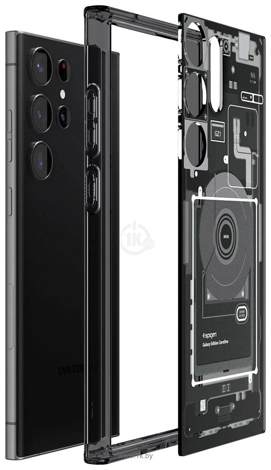 Фотографии Spigen Ultra Hybrid Zero One для Galaxy S23 Ultra ACS05620 (прозрачный)