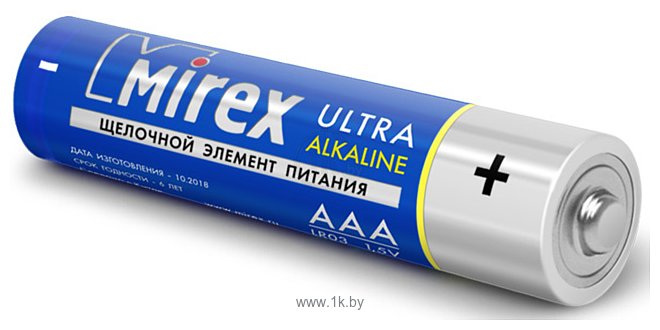 Фотографии Mirex Ultra Alkaline AAA 4 шт. (LR03-S4)