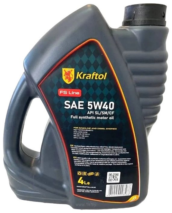 Фотографии Kraftol API SL/CF SAE 10W-40 4л