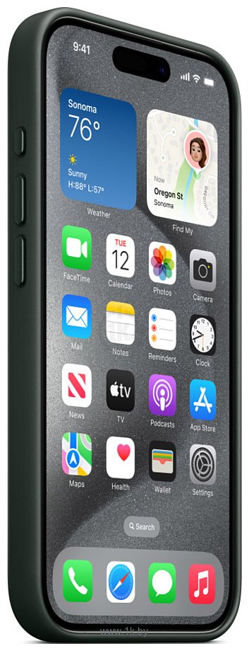 Фотографии Apple MagSafe FineWoven Case для iPhone 15 Pro (зеленый)