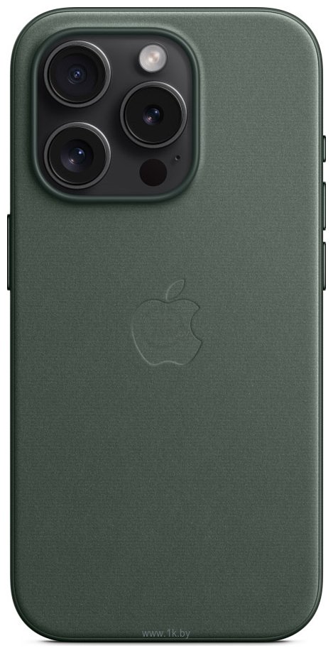 Фотографии Apple MagSafe FineWoven Case для iPhone 15 Pro (зеленый)