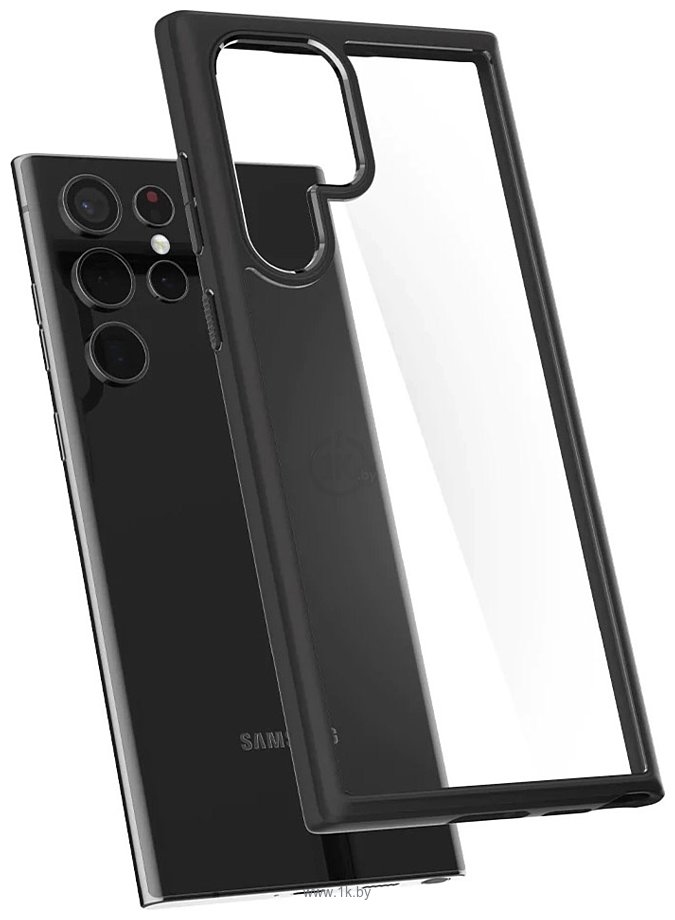 Фотографии Spigen Ultra Hybrid для Galaxy S22 Ultra ACS03919 (черный)