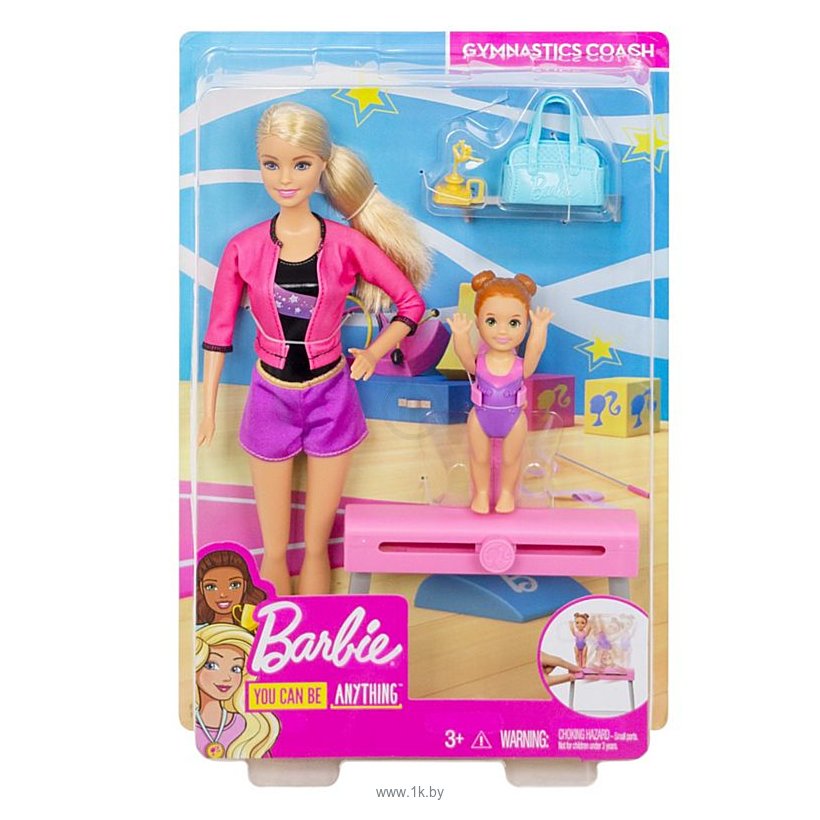 Фотографии Barbie Gymnastics Coach Dolls & Playset FXP39