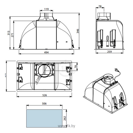 Фотографии FALMEC BUILT-IN BURANO 50 WH