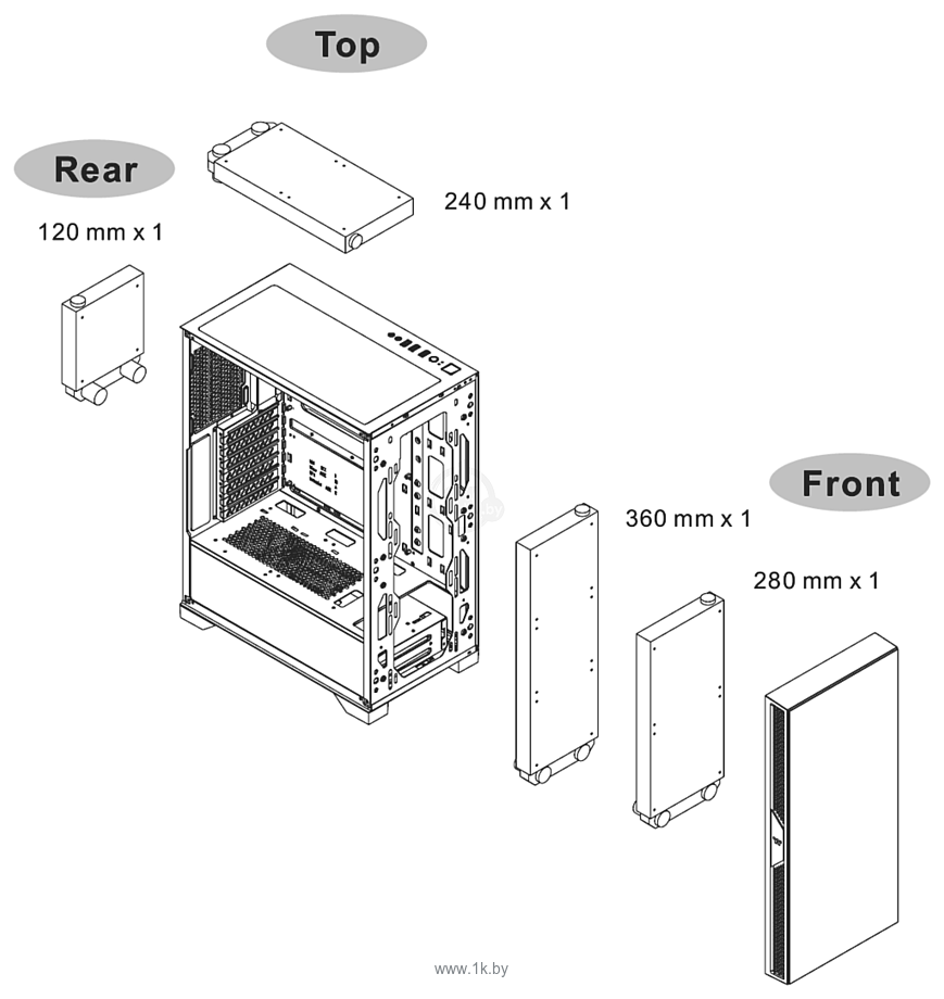 Фотографии Thermaltake Versa T25 TG CA-1R5-00M1WN-00