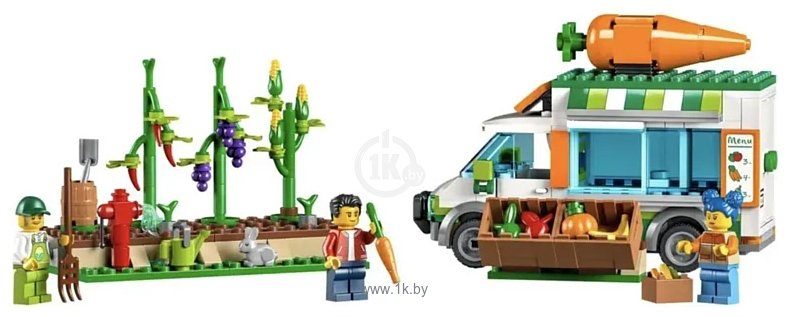 Фотографии LEGO City 60345 Фургон для фермерского рынка
