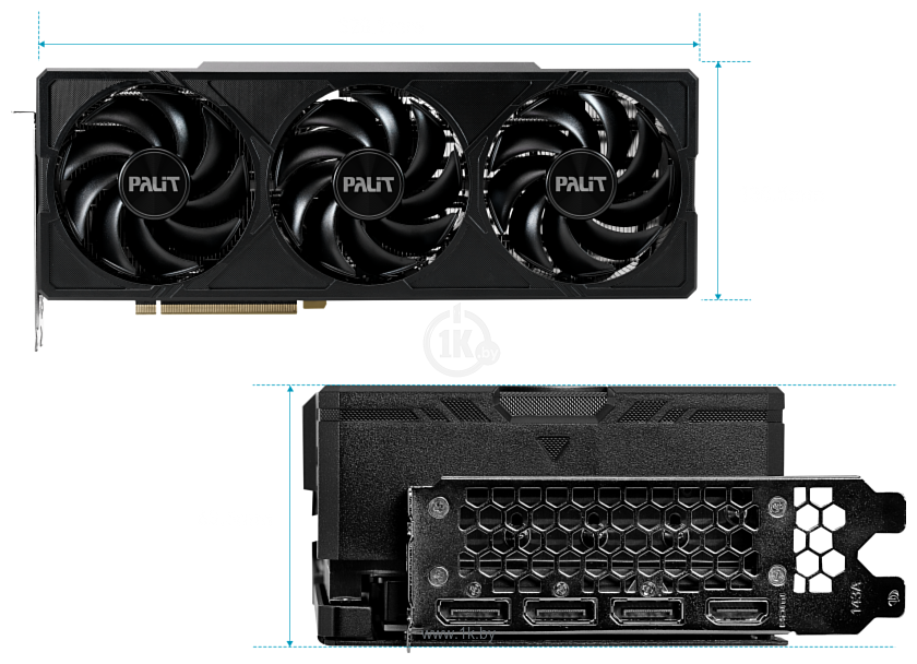 Фотографии Palit GeForce RTX 4070 Ti JetStream (NED407T019K9-1043J)