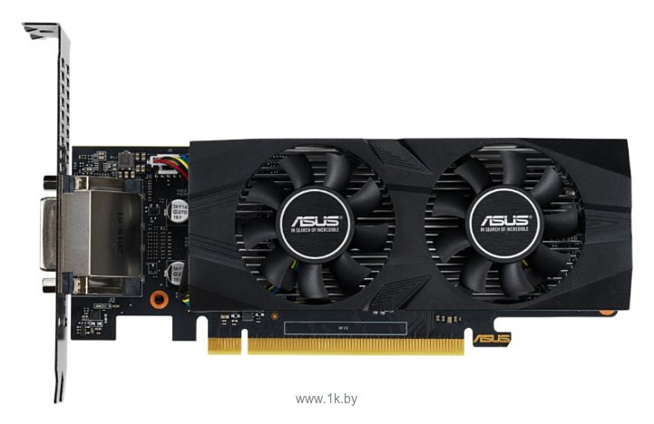 Фотографии ASUS GeForce GTX 1650 1485MHz PCI-E 3.0 4096MB 8002MHz 128 bit DVI DisplayPort HDMI HDCP OC Low Profile