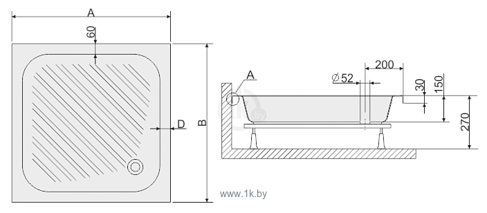 Фотографии Sanplast B/CL 80x80x15 + STB