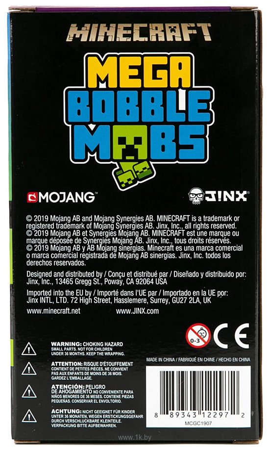 Фотографии Minecraft Mega Bobble Mobs: Creeper Green 12297