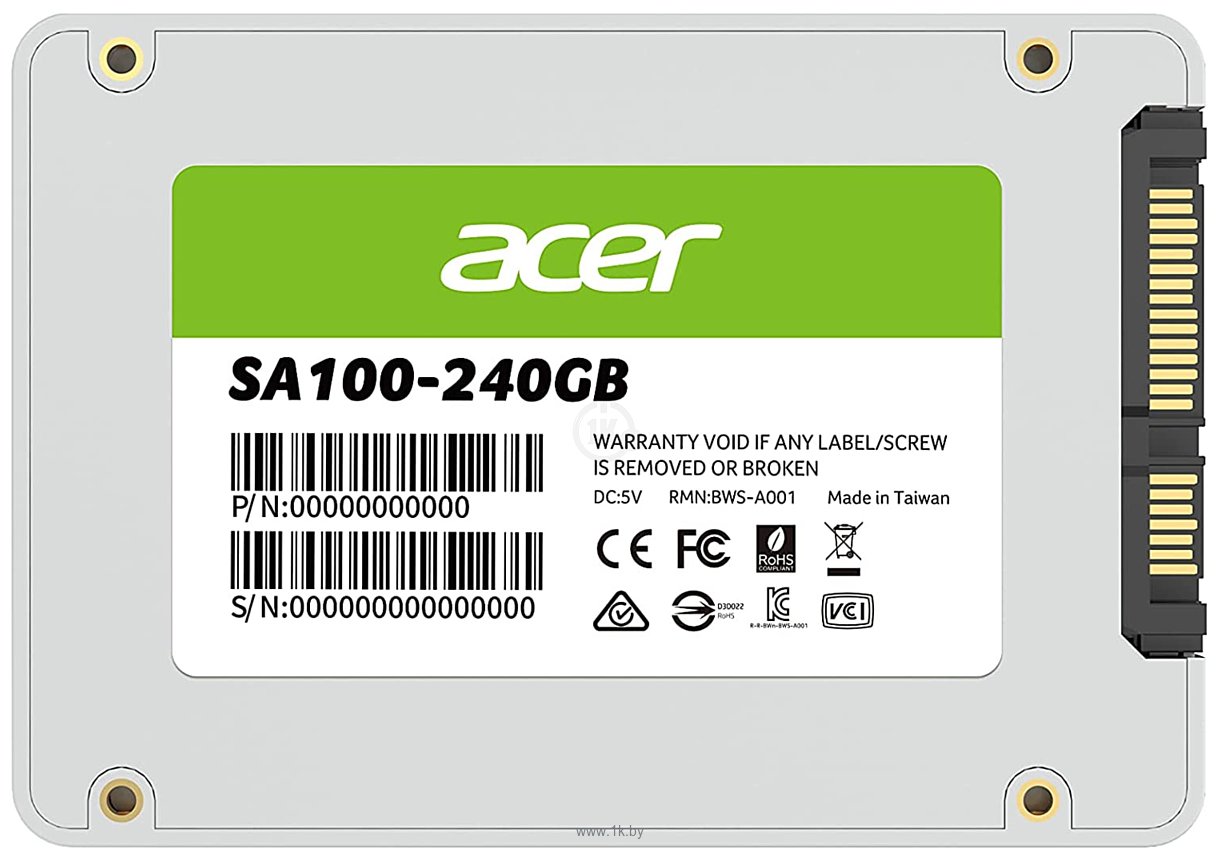 Фотографии Acer SA100 240GB BL.9BWWA.102