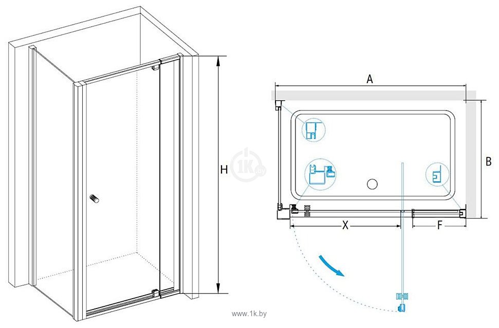 Фотографии RGW PA-44B 04084417-014 120x70 (черный/прозрачное стекло)