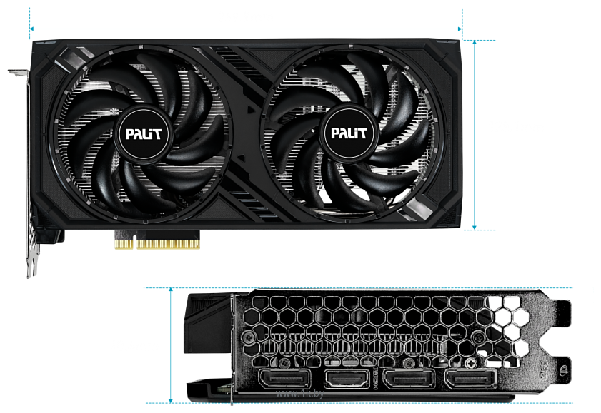 Фотографии Palit GeForce RTX 4060 Dual (NE64060019P1-1070D)