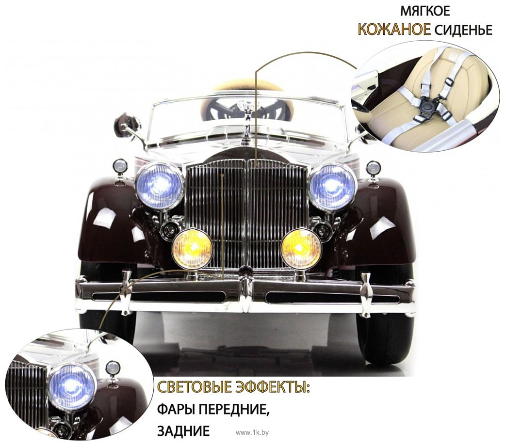 Фотографии RiverToys Rolls-Royce E444EE (красный глянец)