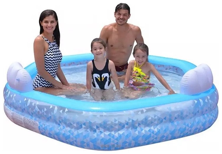 Фотографии Jilong Giant Hexagon Family Pool 57161 (223x211x58)