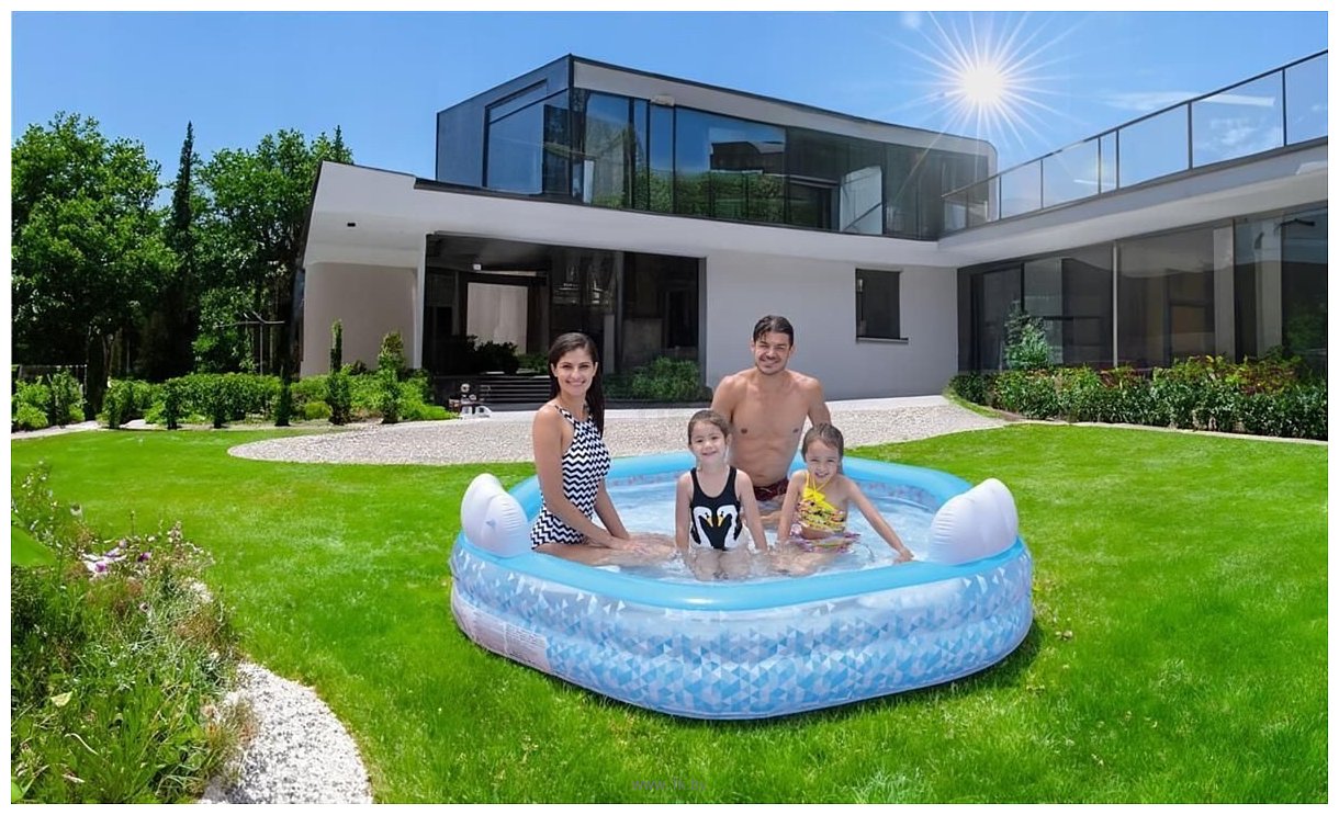 Фотографии Jilong Giant Hexagon Family Pool 57161 (223x211x58)