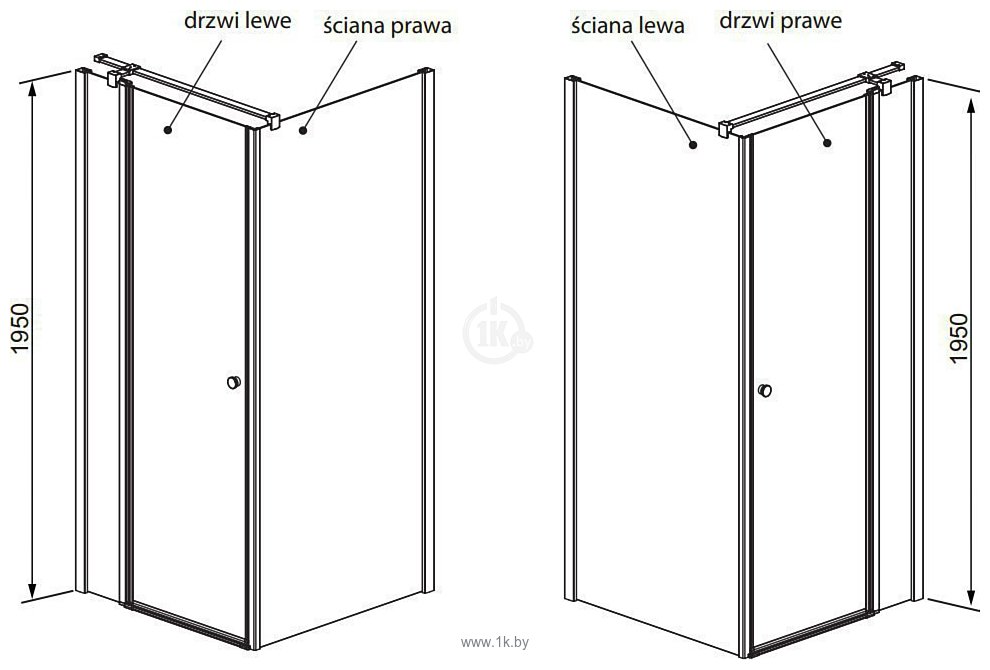 Фотографии Radaway EOS II KDJ 120x90 (3799424-01/3799431-01)